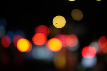 Fototapeta premium lights in the night city