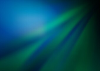 Light BLUE vector glossy bokeh pattern.