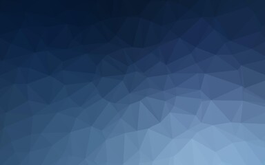 Light BLUE vector shining triangular pattern.