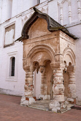 Obraz premium Rostov Kremlin. Historic architecture. Rostov, Yaroslavl region. Elements of architectural structures.