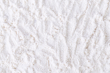 Fototapeta na wymiar Flour Background close up image, top view