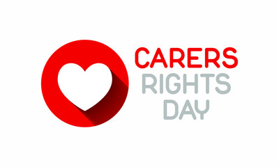 Vector illustration on the theme of Carers rights day observed each year during November.