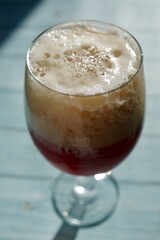 Half a pint of dark ale