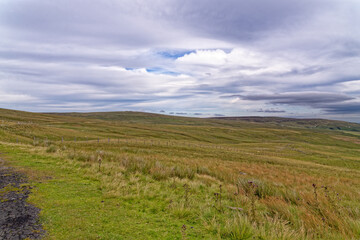 Fototapeta na wymiar Landscape over the fields - County Durham - United Kingdom