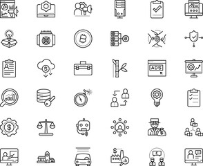 business vector icon set such as: survey, platform, projection, city, btc, profession, stopwatch, japanese, hr, mentor, assistant, magnifier, subway, webinar, analytics, compliant, hour, open, study