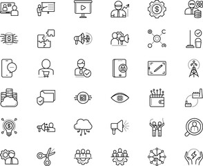 business vector icon set such as: economy, technical, production, effective, convention, agree, fuel, learner, announcement, style, champion, pride, cart, cryptocurrency, grid, device, broom, shine