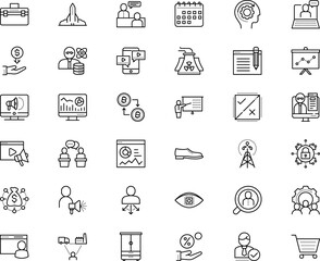 business vector icon set such as: teach, gentleman, like, clothes, eye, donation, webmaster, mens, editable, earn, consumer, talk, master, access, delivery, shape, chain, assistance, clothing, formal