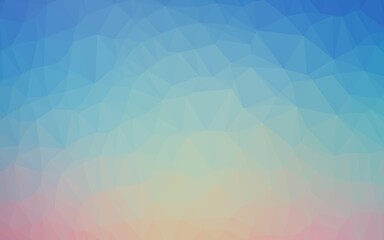 Light Blue, Red vector polygon abstract layout.