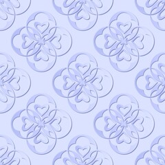 Cut out shapes with shadow as a pattern...Imitation colored metal foil...3D background for printing on wrapping paper.Background with regular shape.