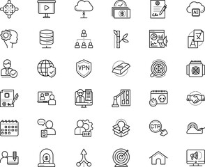 business vector icon set such as: insurance, school, processor, cartoon, choice, analysis, compliance, rectangle, plant, png, announcement, zoom, interpreter, statistic, successful, holder, up, skill
