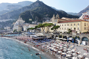 Italy. Beach of Amalfi