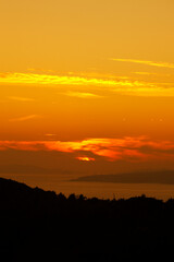 足摺岬からの夕日