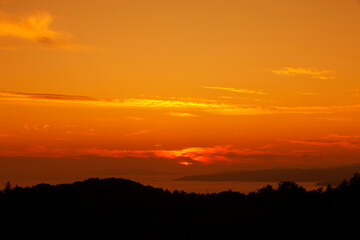 Obraz premium 足摺岬からの夕日