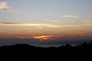 足摺岬からの夕日