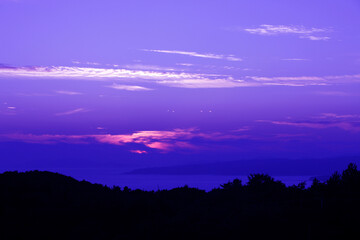 足摺岬からの夕日