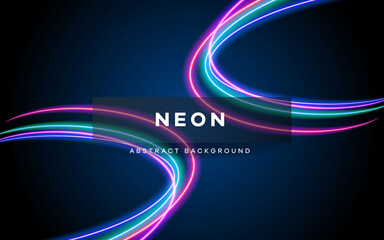 Abstract neon lights background