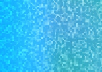 Light BLUE vector template with crystals, rectangles.