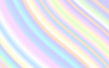 Wave liquid shape pastel rainbow color background