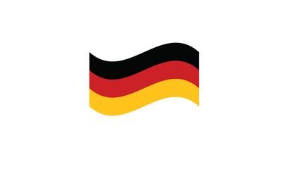 Germany flag waving vector illustration