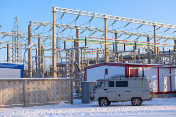 Transformer substation at a CHPP in Russia.