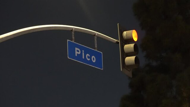 pico boulevard Los Angeles street sign