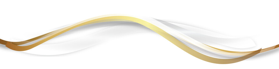 Gold Welle Wellen Band Banner Hintergrund 