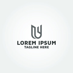 Letter UY initial UY Vector logo design idea