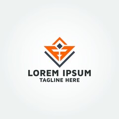 Letter FF initial FF Vector logo design idea