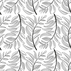 Leaves seamless pattern