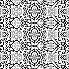 Seamless background with floral geometric pattern, Wallpaper pattern