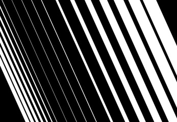 Random oblique, diagonal, slanted lines, stripes. Grayscale, black and white geometric abstract vector Illustration