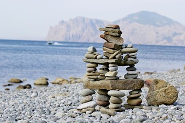 stones on the beach
