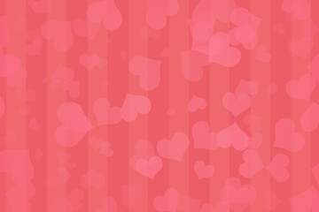 Heart pattern pink background illustration