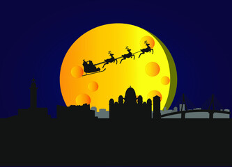 Patras city skyline in Greece.