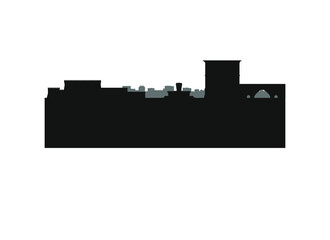 Skyline of Heraklion city in Greece.