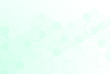 Abstract healthy and medical background. Technology and science wallpaper template with hexagonal shape. Soft blue color medical banner template with space for text. Business vector illustration.