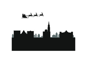 Fototapeta premium Steyr city skyline in Austria.