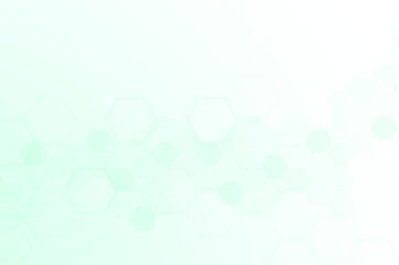 Abstract healthy and medical background. Technology and science wallpaper template with hexagonal shape. Soft blue color medical banner template with space for text. Business vector illustration.