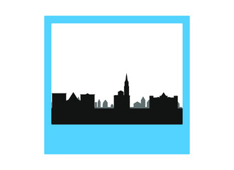 Fototapeta premium Steyr city skyline in Austria.