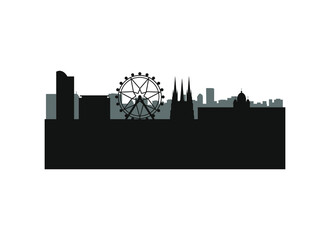 Naklejka premium Melbourne city skyline in Australia.