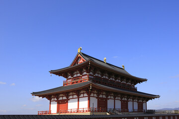 奈良、平城京跡の大極殿