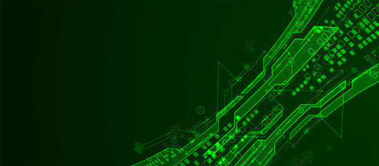 Vector illustration, Hi-tech digital technology and engineering background