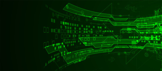 Vector illustration, Hi-tech digital technology and engineering background