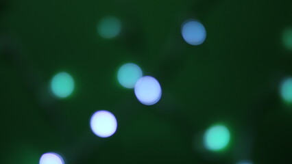 background of lights on green color