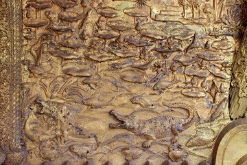 buddhist temple (Wat May Souvannaphouma Ham) in luang prabang (laos)