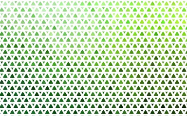 Light Green vector seamless template with crystals, triangles.