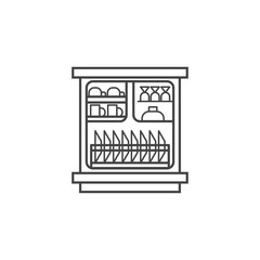 Dishwasher icon. Kitchen equipment symbol modern, simple, vector, icon for website design, mobile app, ui. Vector Illustration