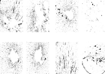 Fototapeta premium Splatter Paint Texture . Distress Grunge background . Scratch, Grain, Noise rectangle stamp . Black Spray Blot of Ink.Place illustration Over any Object to Create Grungy Effect .abstract vector.