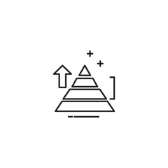 Pyramid icon. Structure symbol modern, simple, vector, icon for website design, mobile app, ui. Vector Illustration