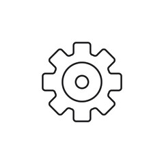 Settings icon. Gear symbol modern, simple, vector, icon for website design, mobile app, ui. Vector Illustration